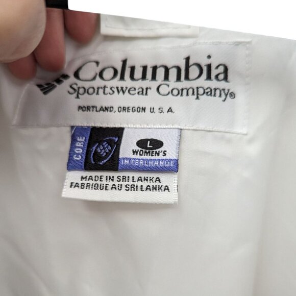 Columbia Womens White Bugaboo Interchange Outer Shell Zip Up Ski Jacket Size L - Picture 4 of 7